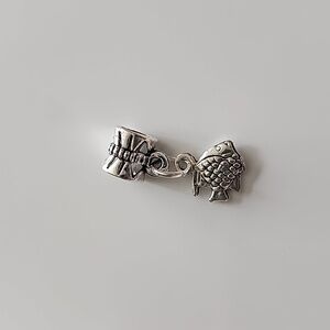 FISH  Charm for European Style Bracelets Tibeten alloys